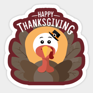 Happy Thanksgiving Sticker